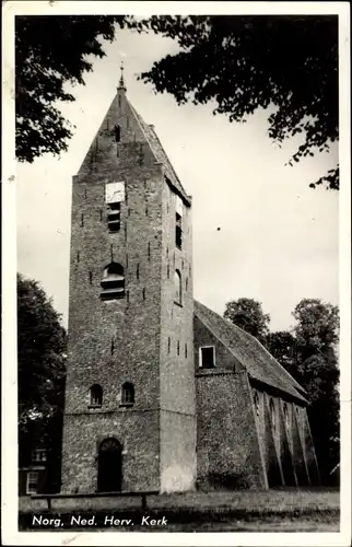 Ak Norg Drenthe, Ned. Rev. Kirche