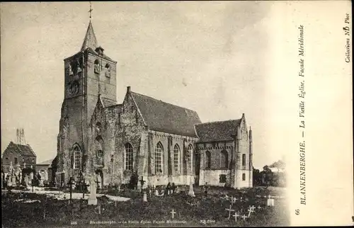 Ak Blankenberghe Blankenberge Westflandern, Alte Kirche