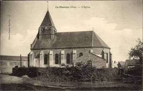 Ak La Houssoye-Oise, Kirche