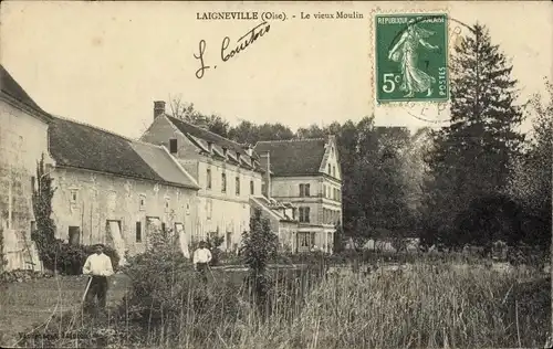 Ak Laigneville Oise, Die alte Mühle