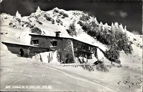 Ak Kanton Waadt, Cabane de la Dole, Schnee