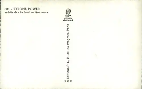 Ak Schauspieler Tyrone Power, Portrait
