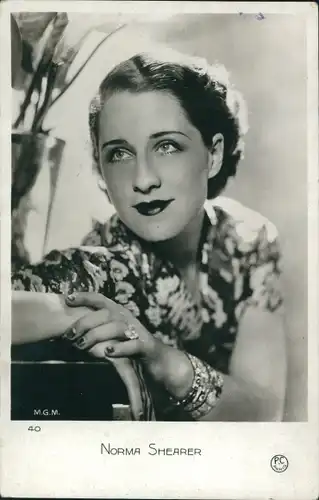 Ak Schauspielerin Norma Shearer, Portrait