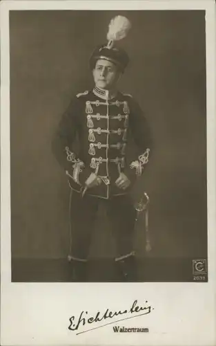 Ak Schauspieler Eduard Lichtenstein, Portrait, Uniform, Walzertraum
