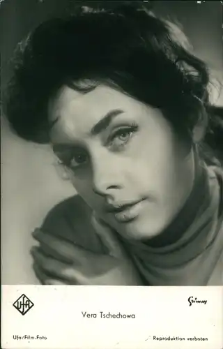 Ak Schauspielerin Vera Tschechowa, Portrait