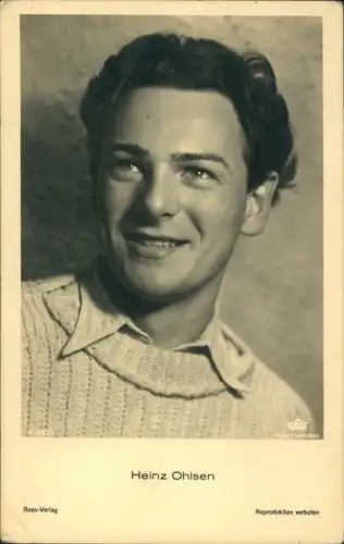 Ak Schauspieler Heinz Ohlsen,Portrait