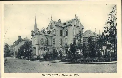 Ak Diekirch Luxemburg, Rathaus