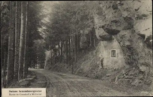 Ak Consdorf Luxemburg, Route de Consdorf a Müllertal