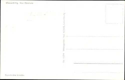 Ak Wasserbillig Luxemburg, Gesamtansicht