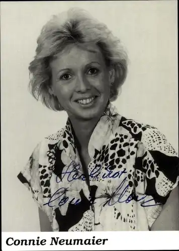 Ak Schauspielerin Connie Neumaier, Portrait, Autogramm