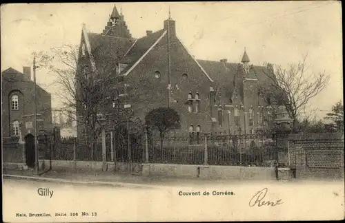 Ak Gilly Charleroi Wallonien Hennegau, Corvees-Kloster