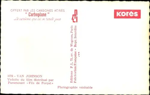 Ak Schauspieler Van Johnson, Portrait