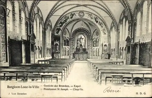 Ak Borgloon Limbourg Flandre, Pensionnat St. Joseph, Kapelle
