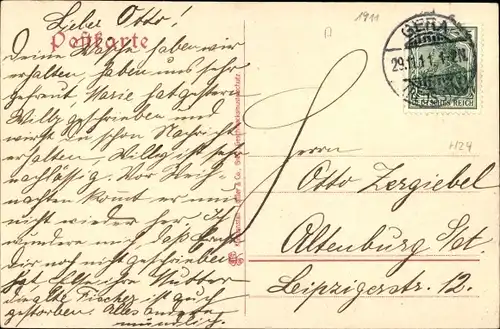 Ak Gera Reuß in Thüringen, Hauptbahnhof