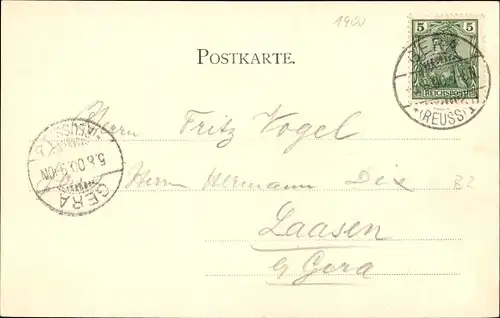 Ak Reuß Gera in Thüringen, Sorge