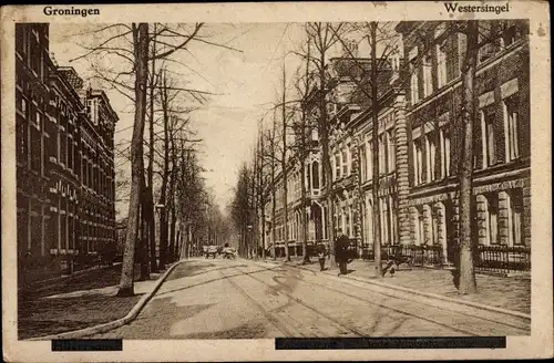 Ak Groningen Niederlande, Westersingel
