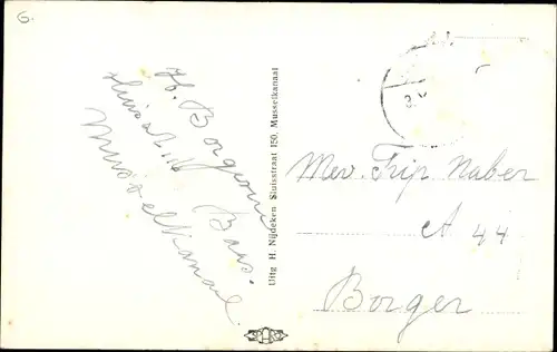 Ak Musselkanaal Groningen, Ned. Herv. Kerk