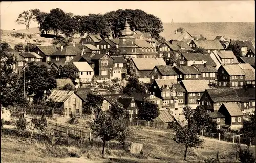 Ak Schnett Masserberg in Thüringen, Totalansicht