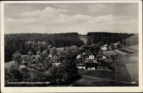 Ak Morgenröthe Rautenkranz im Vogtland, Panorama