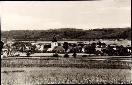 Ak Riestedt Sangerhausen Südharz, Stadtpanorama, Glockenturm, Gebäude