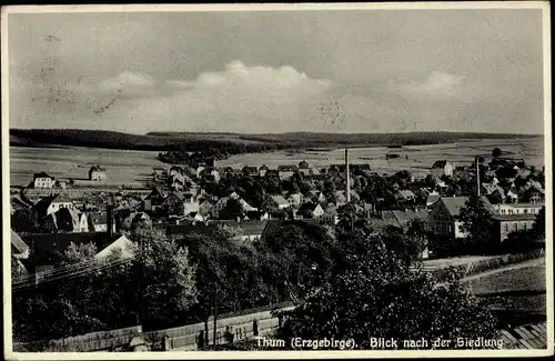 Ak Thum im Erzgebirge Sachsen, Siedlung