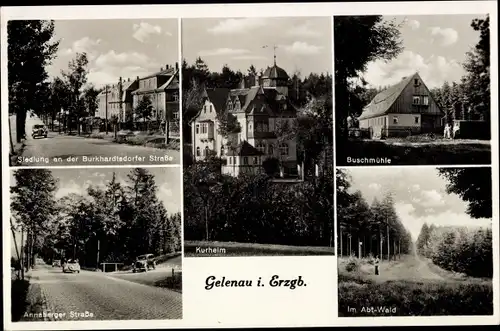 Ak Gelenau, Kurheim, Buschmühle, Annaberger Straße