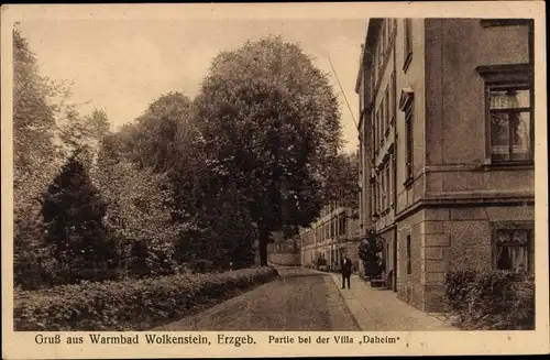 Ak Wolkenstein im Erzgebirge, Villa Daheim