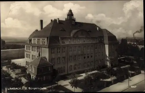 Ak Limbach Oberfrohna Sachsen, Bürgerschule
