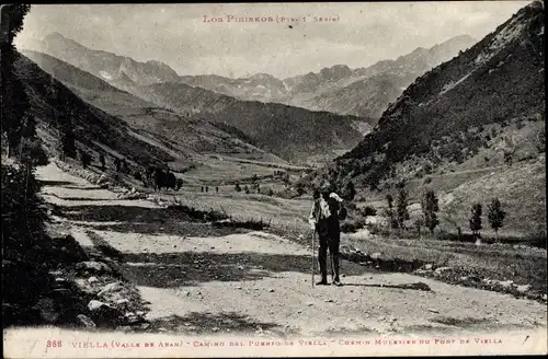 Ak Viella Val d'Aran Valle de Aran Katalonien, Panorama