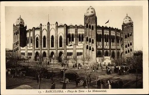 AK Barcelona Katalonien Spanien, Plaza de Toros la Monumental