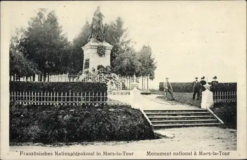 Ak Mars la Tour Lothringen Meurthe et Moselle, Monument national, Nationaldenkmal