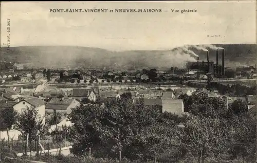 Ak Pont Saint Vincent Meurthe et Moselle, Gesamtansicht