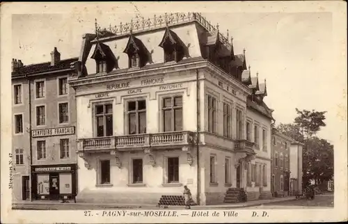 Ak Pagny sur Moselle Meurthe et Moselle, Rathaus