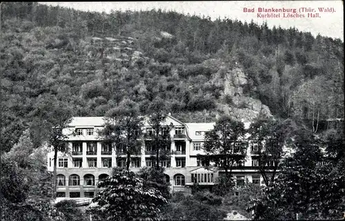 Ak Bad Blankenburg in Thüringen, Kurhotel Lösches Hall.