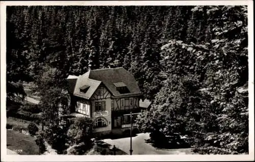 Ak Lichtentanne Probstzella Thüringen, Gasthaus und Sommerfrische zum Bahnhof