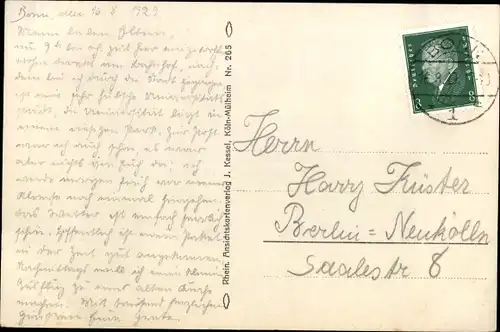 Ak Bonn am Rhein, Totalansicht, Venusberg