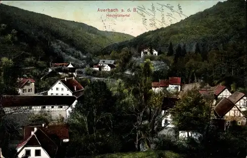 Ak Auerbach Bensheim an der Bergstraße Hessen, Totalansicht