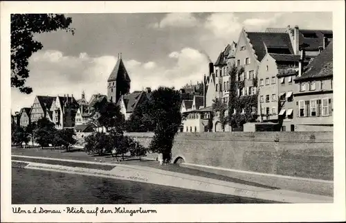Ak Ulm an der Donau, Melzgerturm, Gebäude