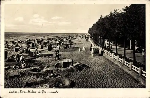 Ak Ostseebad Laboe, Strandleben, Promenade