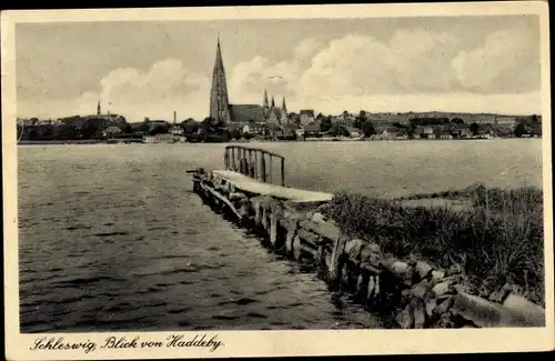 Ak Schleswig an der Schlei, Seebrücke