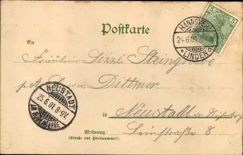 Litho Schützenfest, Liebespaar, Schütze, Schießscheibe, Besucher