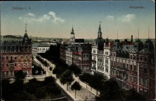 Ak Döbeln in Sachsen, Königstraße