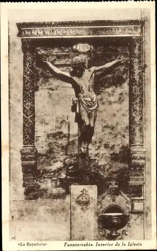 Ak Hondarribia Fuenterrabia Baskenland, Interior de la Iglesia