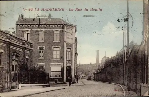 Ak La Madeleine North, Rue du Moulin