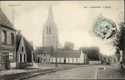 Ak Lewarde North, Kirche