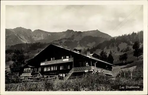 Ak Les Diablerets Kanton Waadt, Gebäude