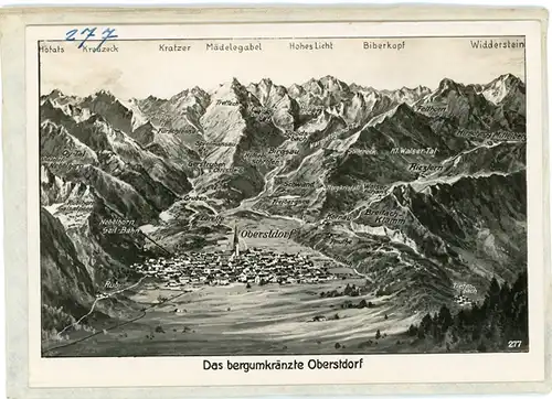 7 Glas Negative Oberstdorf im Oberallgäu, diverse Ansichten, Gesamtansicht, Alpen