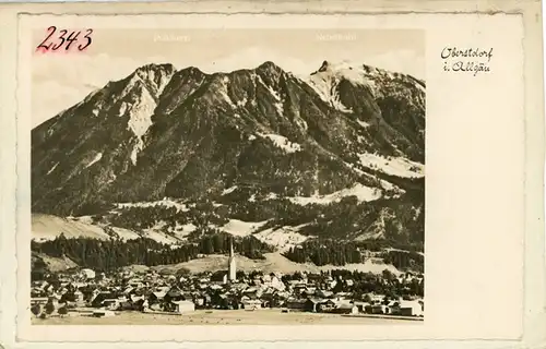 9 Glas Negative Oberstdorf im Oberallgäu, diverse Ansichten, Gesamtansicht, Alpen