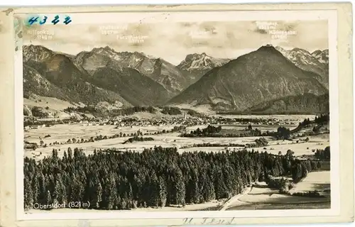 9 Glas Negative Oberstdorf im Oberallgäu, diverse Ansichten, Gesamtansicht, Alpen