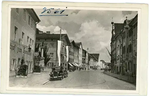 5 Glas Negative Wolfratshausen in Oberbayern, Straße, Totale